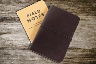 Take your notes in style with this beautiful leather notebook cover