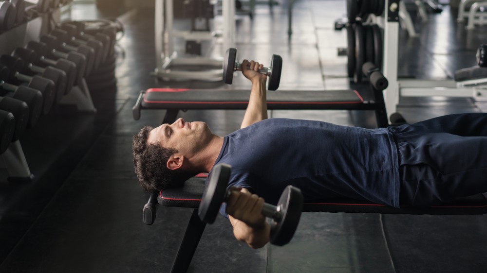 Chest Workout: 5 Exercises, 1 Dumbbell