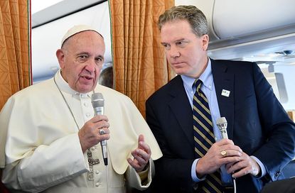 Pope Francis and Greg Burke