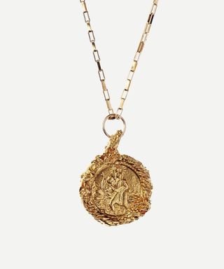 Gold plated St Christopher, £195, Alighieri at Liberty of London