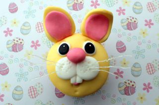 easter cupcake: Easter bunny cake decoration