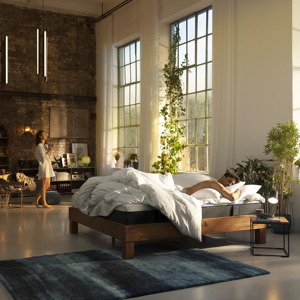 pillows on bed in bedroom