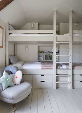 bunk beds in children's bedroom