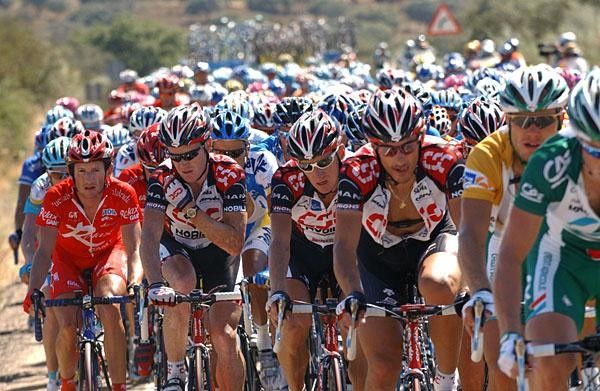 The peloton on the move