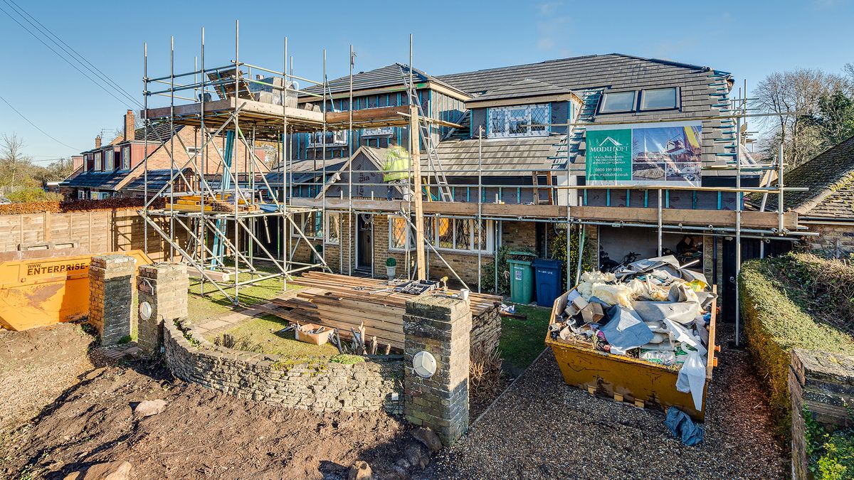 modular loft conversion to a bungalow