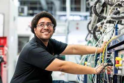 Ceres Power engineer at work