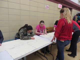 Students at the North Dakota School for the Blind learn about the total solar eclipse of Aug. 21, 2017.