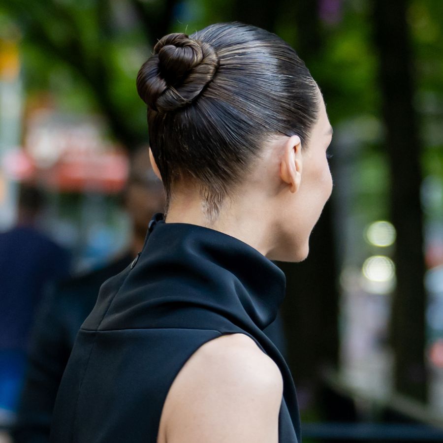 Olivia Palermo with chic chignon