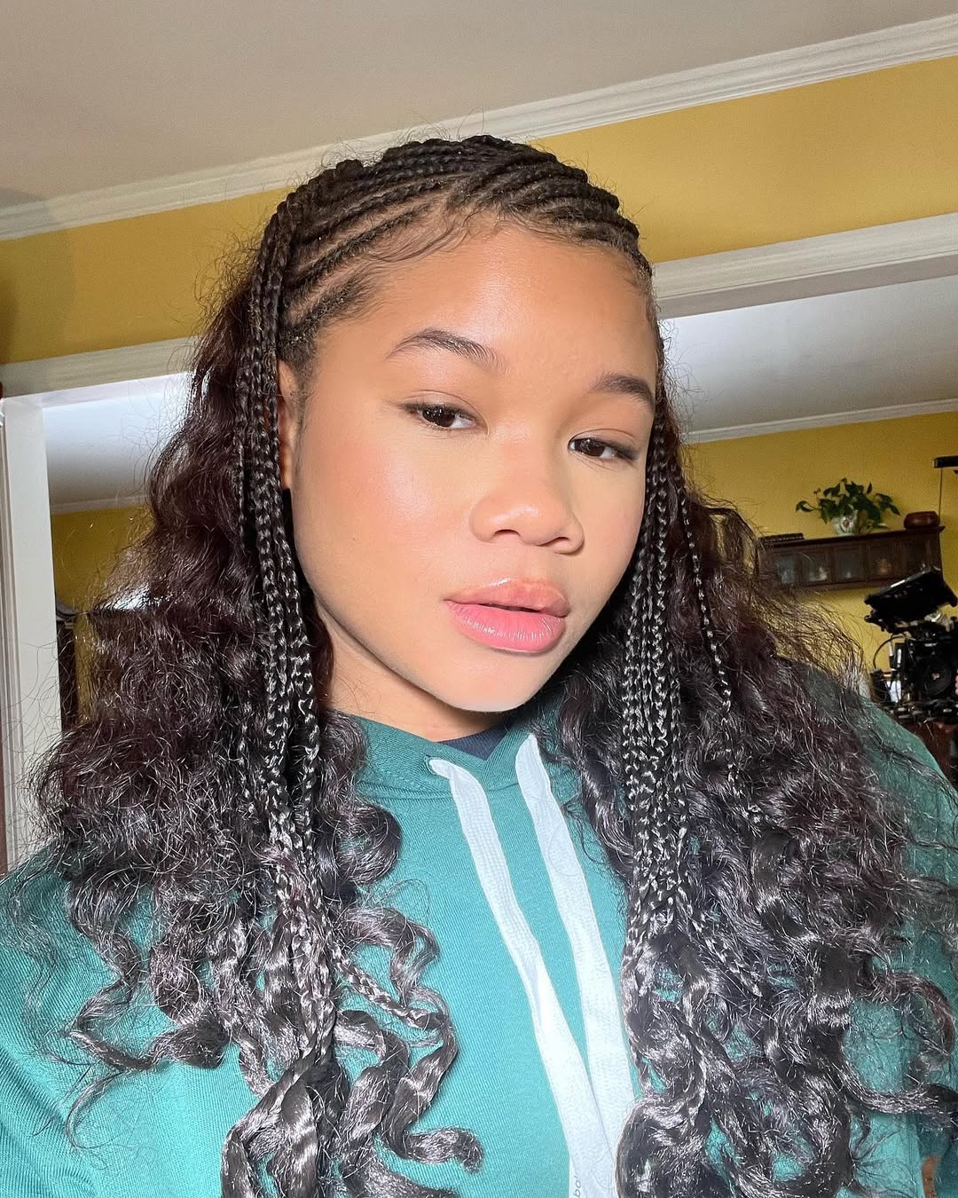 Storm Reid in Fulani Braids