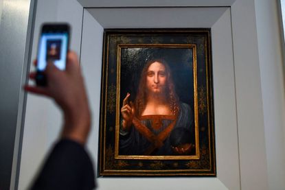 The "Salvator Mundi" painting.