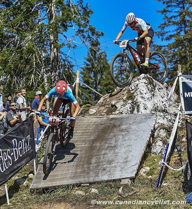 Haley Smith (Canada) and Linda Indergand (Switzerland)