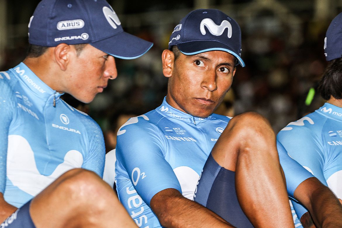 Nairo Quintana ahead of Colombia Oro y Paz.