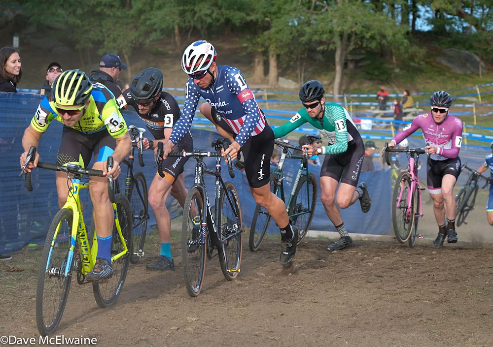 Michael Van Den Ham (Garneau-Easton) leading a group that included Powers