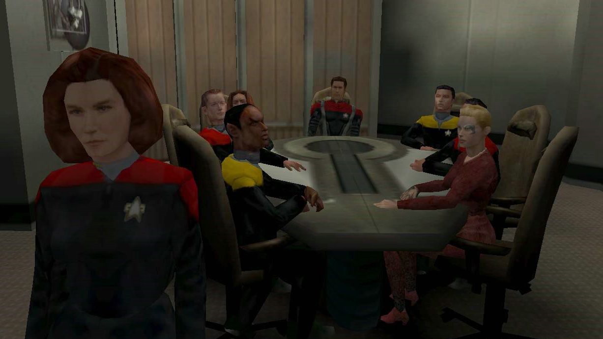 A screenshot of the PC version of Star Trek: Voyager - Elite Force