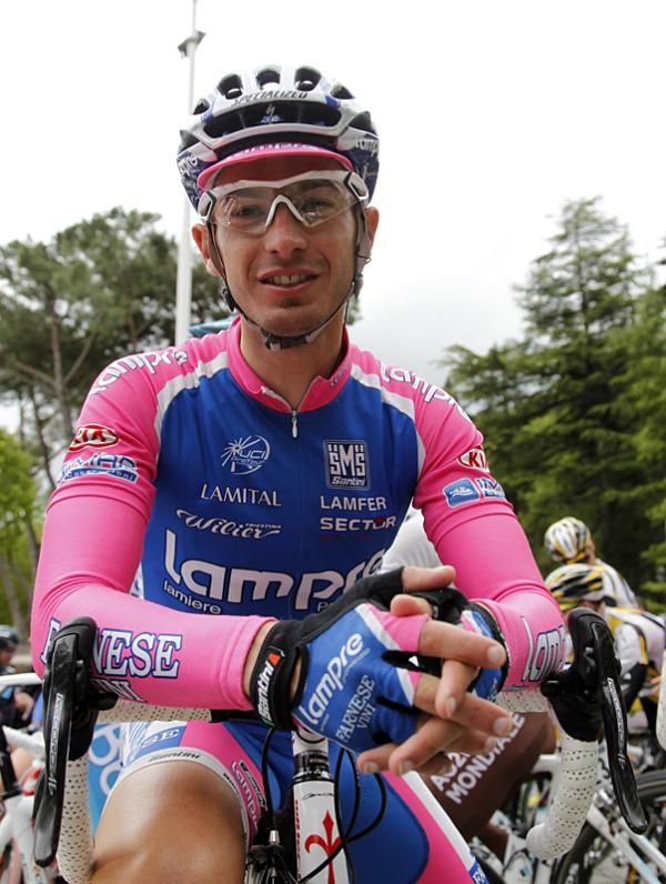 Marco Marzano ( Lampre - Farnese Vini) before the start.