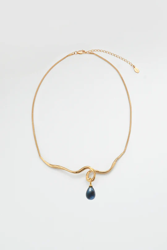 Maeva Necklace + Small Drop Charm