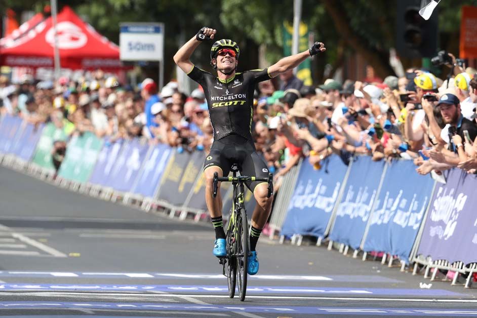 Alex Edmondson celebrates his victory