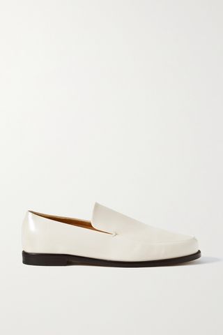 Alessio Glossed-Leather Loafers