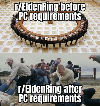 Elden Ring meme.