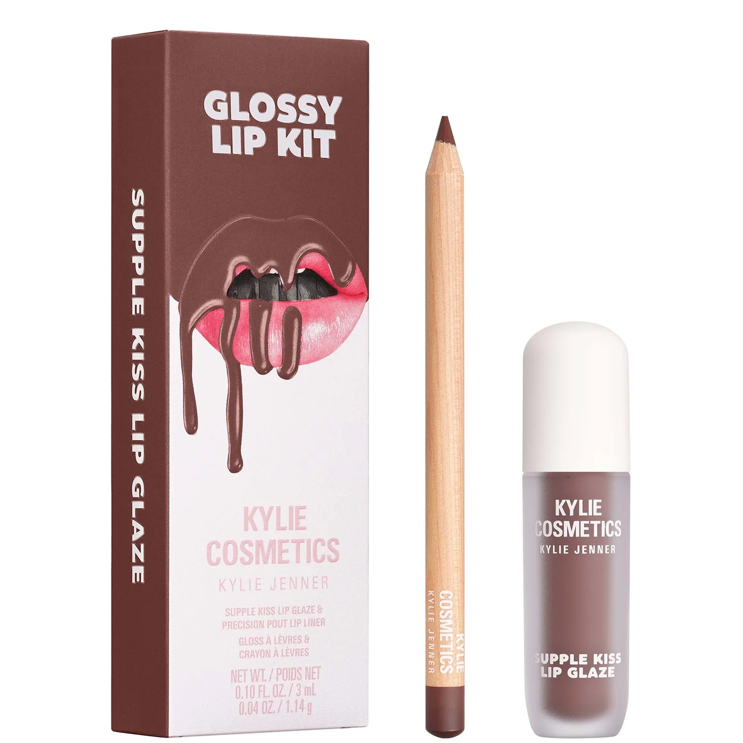 Kylie Cosmetics Glossy Lip Kit (various Shades) Espresso