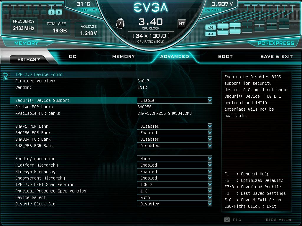 EVGA Z590 Dark - BIOS