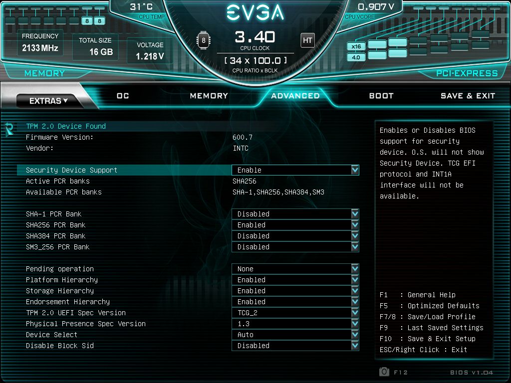 EVGA Z590 Dark - BIOS