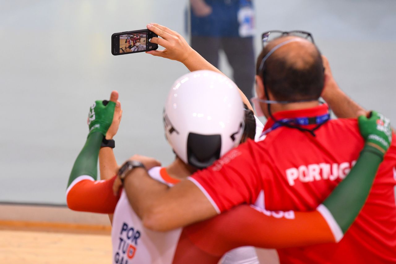 2020 UEC Track European Championships Plovdiv 2nd Day 12112020 Men Scratch Juri Leitao Portugal photo Dario BelingheriBettiniPhoto2020