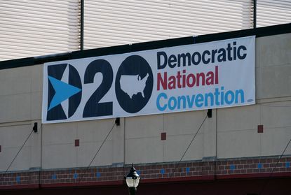 Democratic National Convention sign.