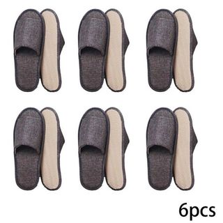 Kyaiguo 6 Pairs Open Toe Breathable Slippers 