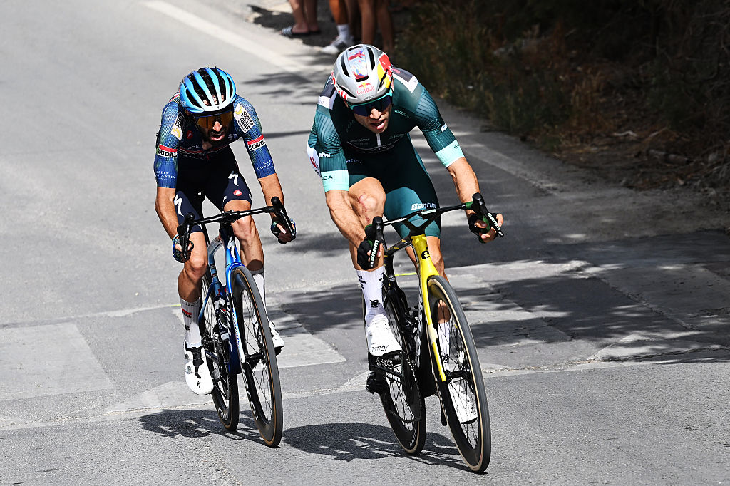Van Aert and Paret-Peintre riding