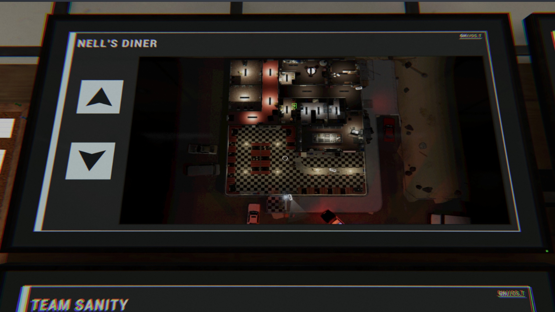 A map of a diner including one big dining floor and several small other rooms