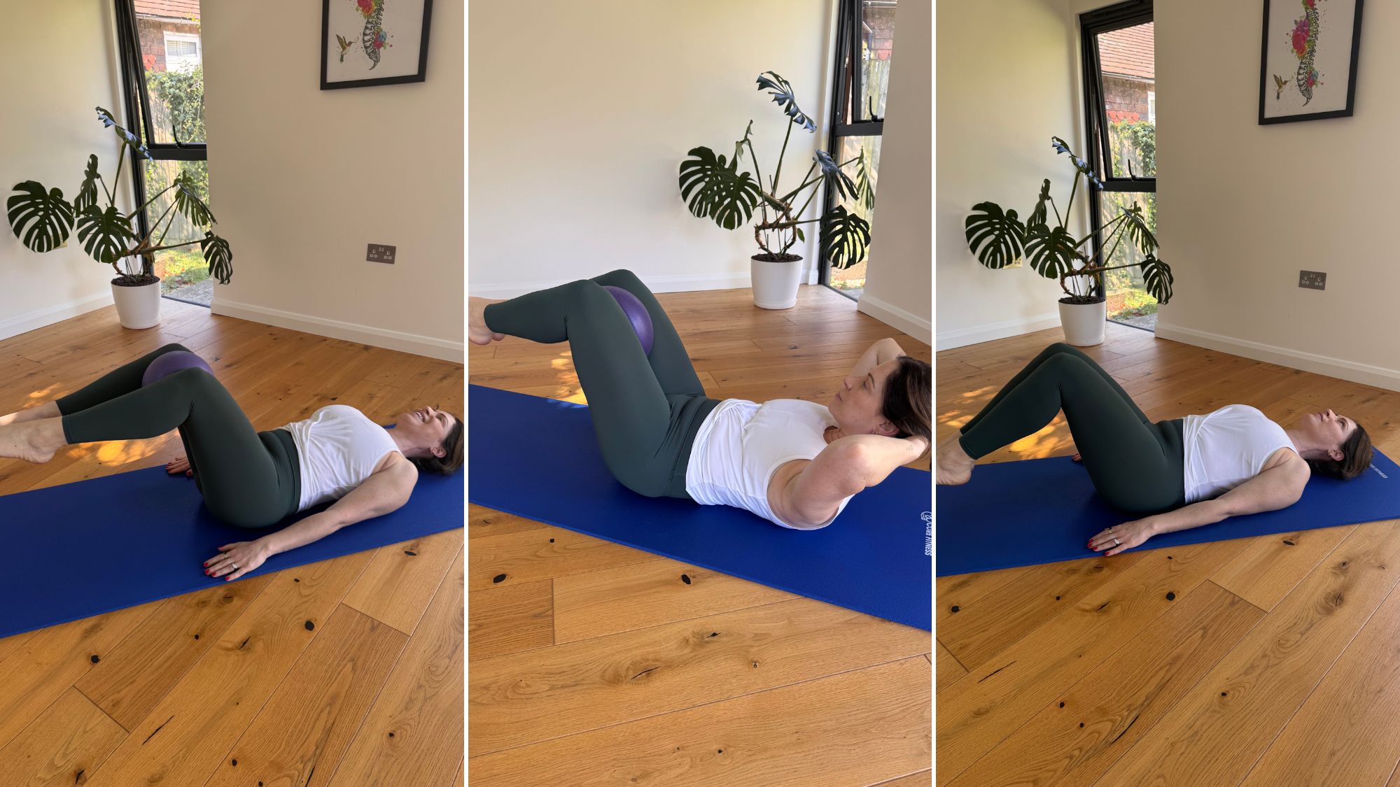 Pilates double toe taps