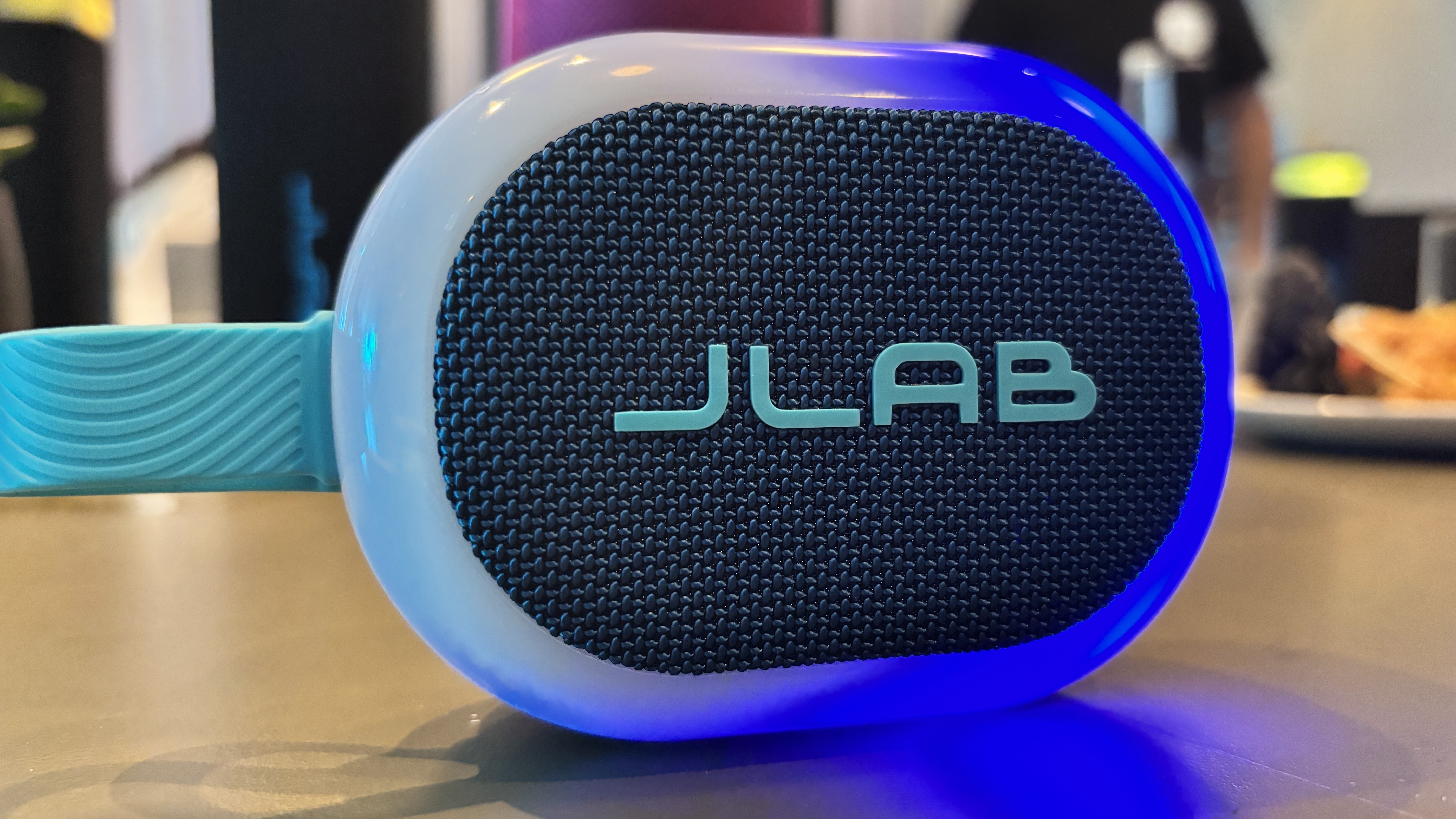 JLab Pop Party speaker with LED lights