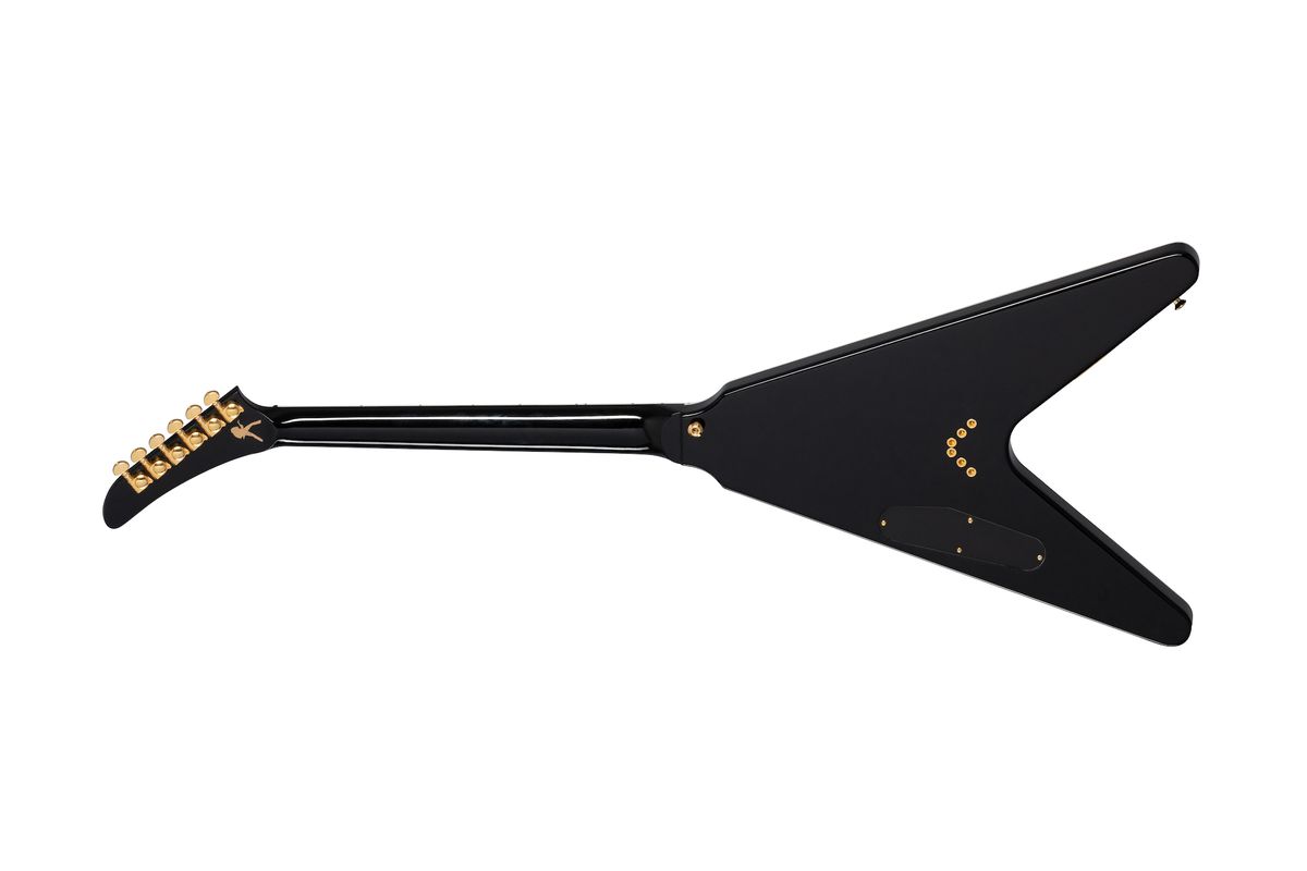Gibson's new Dave Mustaine signature Flying V in Red Amber Burst