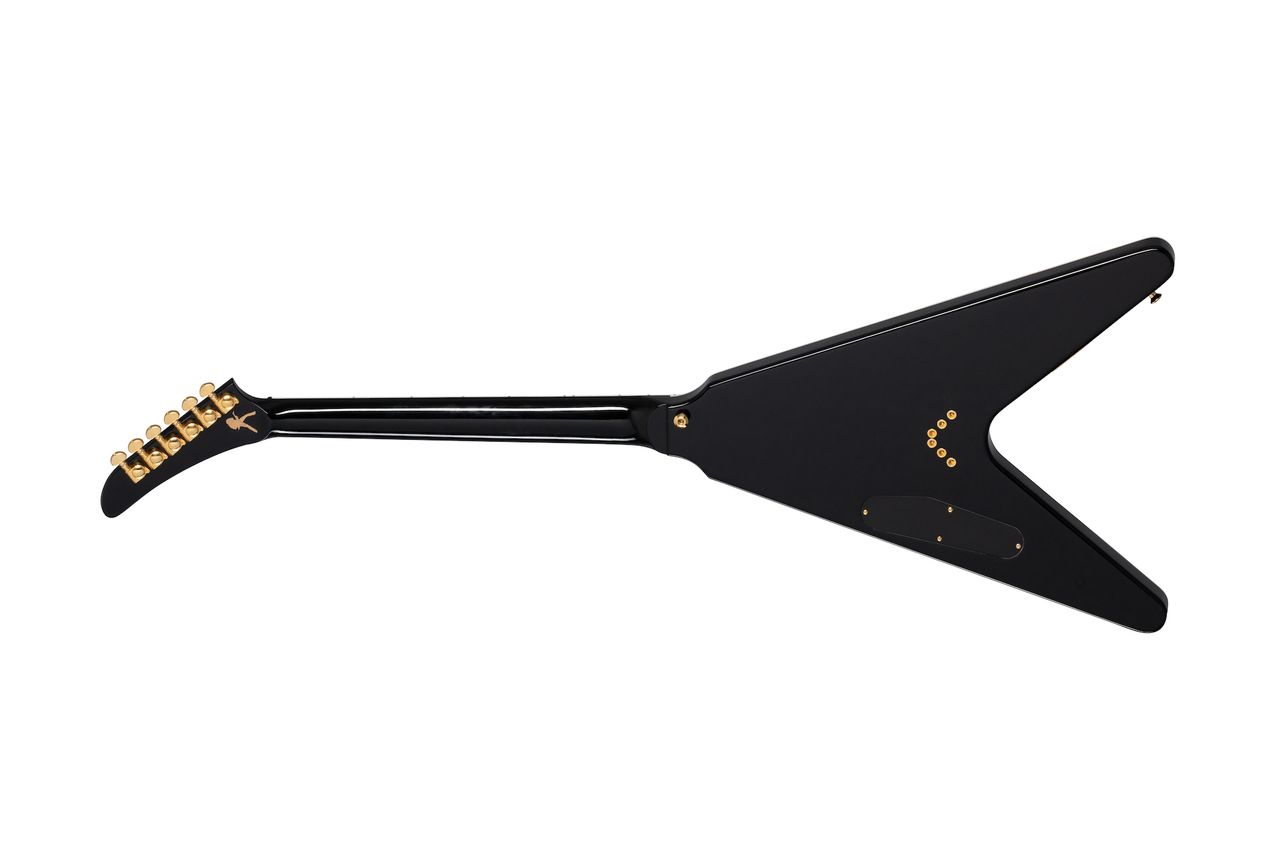 Gibson's new Dave Mustaine signature Flying V in Red Amber Burst