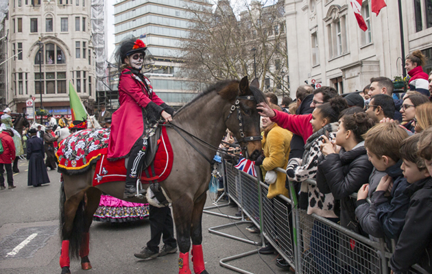 Loving the crowds. Photo by Jo Monck