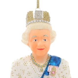Queen Elizabeth bauble head and shoulders