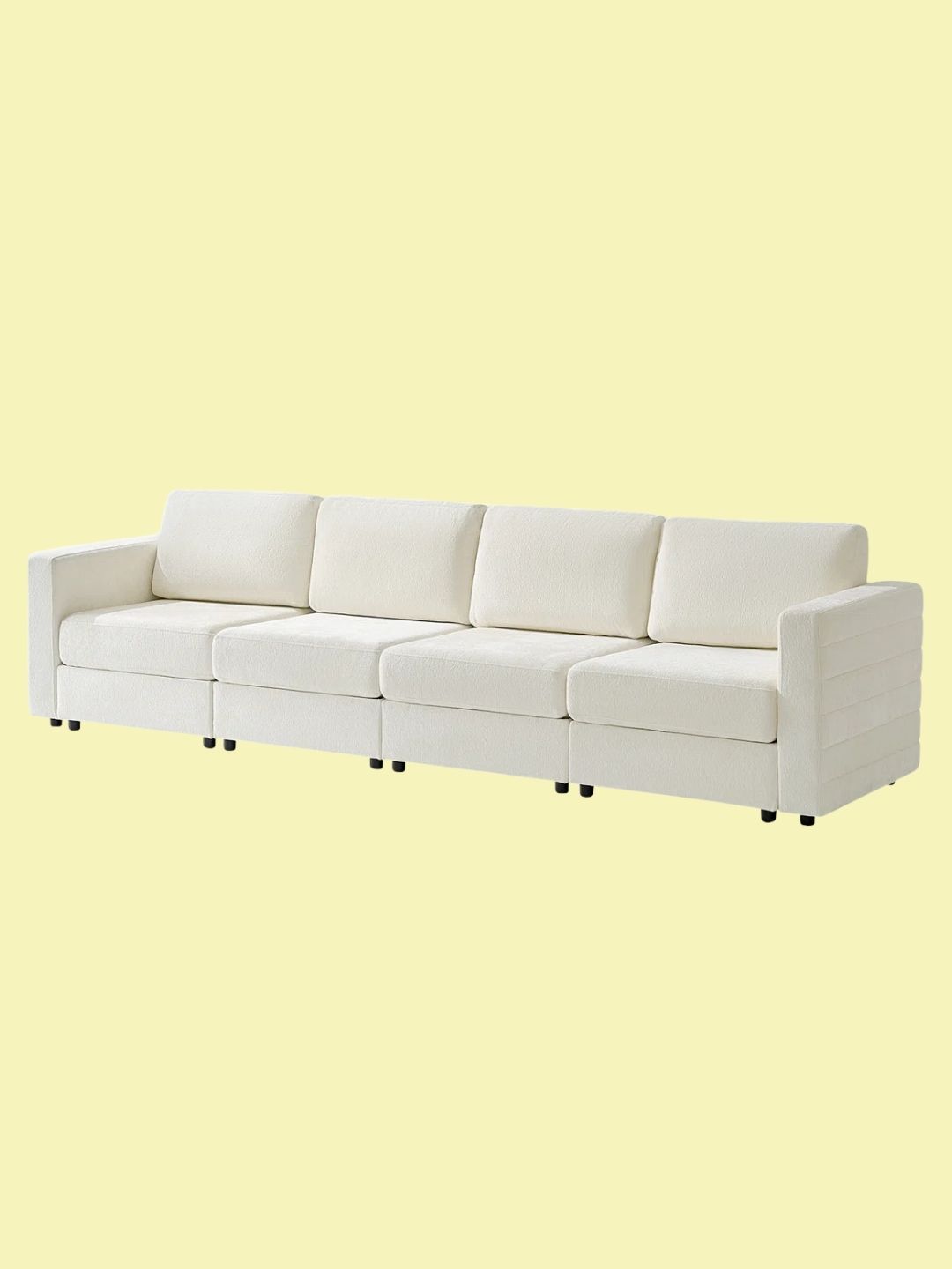 17 Stories , Tamariah Modern 4-Seats Modular Sofa With Hidden Storage