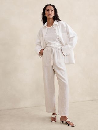 Linen Pull-On Pant