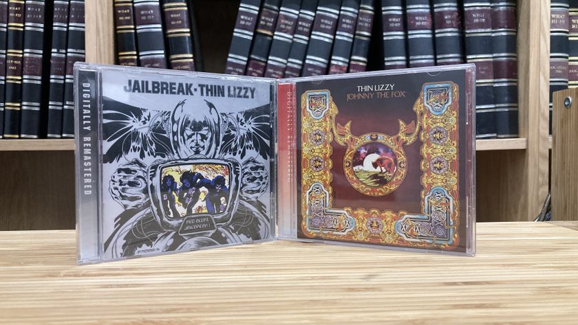Thin Lizzy's Jailbreak and Johnny the Fox on CD side by side