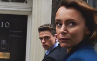 Keeley Hawes and Richard Madden. Bodyguard BBC1.