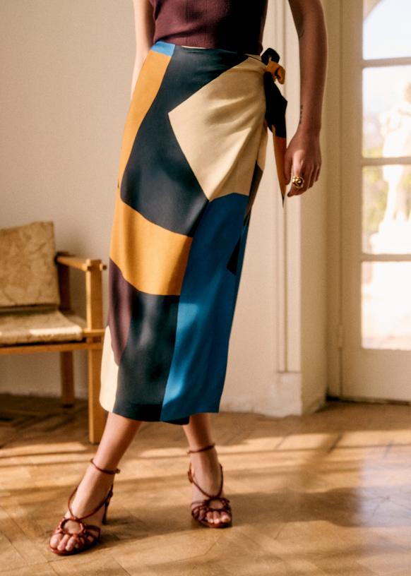 Maya Skirt - Geona Print - Viscose Ecovero&trade; Lenzing&trade; - S&eacute;zane