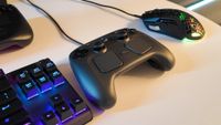 Valve's new and improved Steam Controller during a visit to Valve's HQ in Bellevue, Washington.
