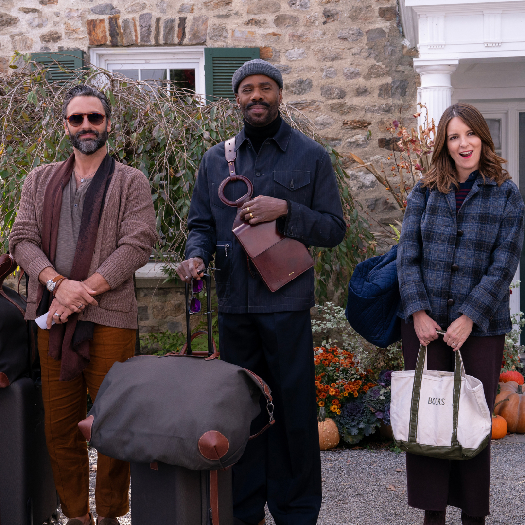 (L to R) Marco Calvani as Claude, Colman Domingo as Danny, Tina Fey as Kate, and Will Forte as Jack in Episode 106 of The Four Seasons.