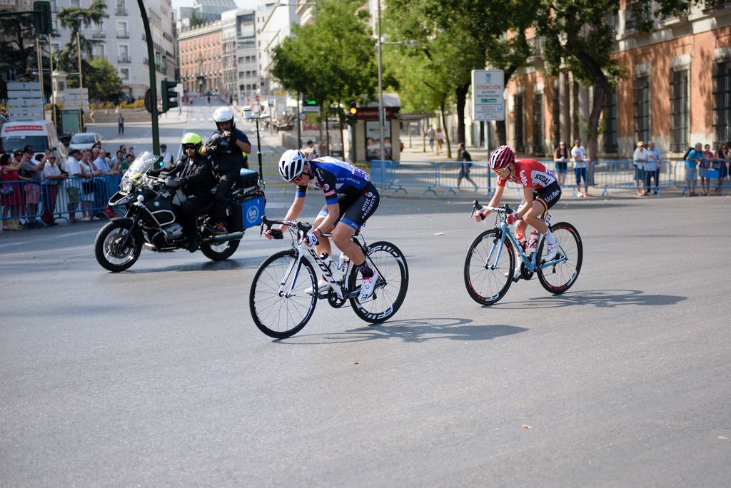 Simona Frapporti (Hitec Products) and Claudia Lichtenberg (Lotto-Soudal) in the breakway