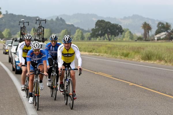 Christian Meier (L) and Chris Boardman (R)