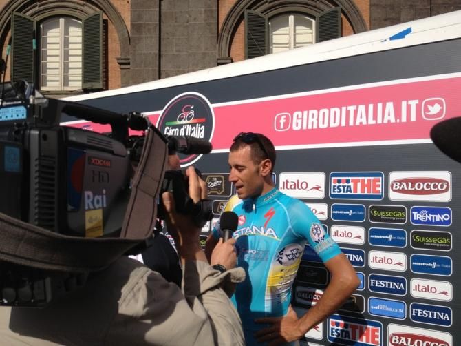 Astanas Vincenzo Nibali is the home nations favourite for the win this year and was a man in demand with the press