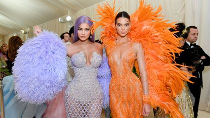 new york, new york may 06 kylie jenner and kendall jenner attend the 2019 met gala celebrating camp notes on fashion at metropolitan museum of art on may 06, 2019 in new york city photo by mike coppolamg19getty images for the met museumvogue