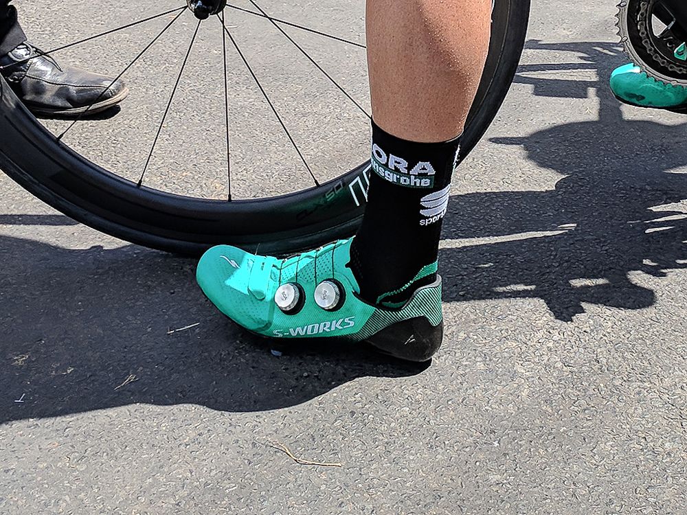 The larger Boa dials also appear to be relocated on the shoe for a more even distribution of the tensioning cables