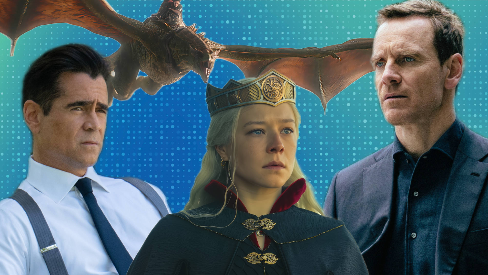 Collage of images from: House of the Dragon; The Agency; Sugar